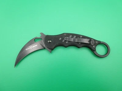 Cuchillo de Bolsillo Plegable Fox Knives Modelo 479 G10 Karambit N690Co Italia Foto 1 de 4