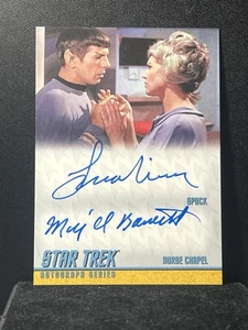 2011 Rittenhouse Star Trek TOS Remastered DA6 Leonard Nimoy & Majel Barrett Dual - Picture 1 of 2