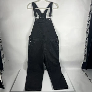 Mono con tirantes de diseño ASOS talla EE. UU. 12 correas ajustables negro mono vaquero - Imagen 1 de 9