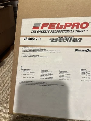 Juego de juntas de cubierta de válvula Fel-Pro VS50517R para Nissan Altima 1993-01 2,4 L DOHC Foto 1 de 2