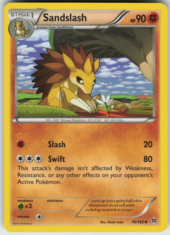 Sandslash 76/162 Uncommon XY - BREAKthrough - Image 1 of 1