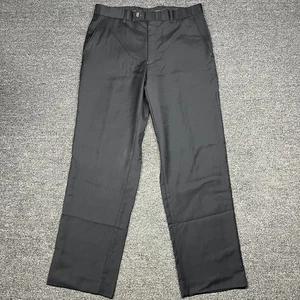 Lauren Ralph Lauren Pants Mens 34Wx30L Black Dress Slacks Trousers Wool - Picture 1 of 18