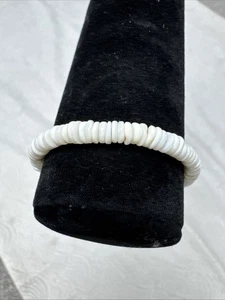 Pulsera/tobillera con cierre de barril Puka Shell genuina vintage años 70 - Imagen 1 de 8