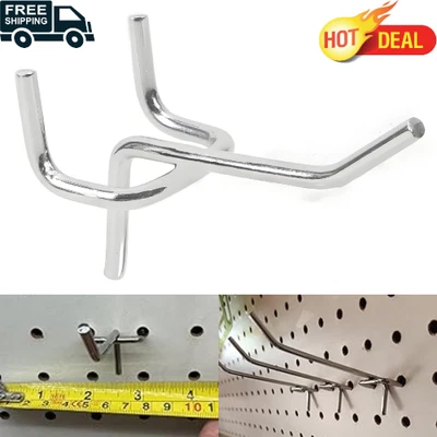 Pegboard Hooks, 2 INCH, Peg Board Hooks Organizer Accessory Kit 32 PCS, Fit 1/8" - Image 1 of 4