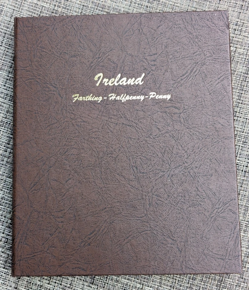 Complete Dansco 7371 Ireland Farthing - Half Penny - Penny 1928-1968 ~ 55 Coins - Image 1 of 4