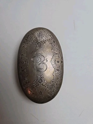 Gorham Antiguo Tocador PLATA ESTERLINA CEPILLO PARA ROPA #C1605 Floral Foto 1 de 4