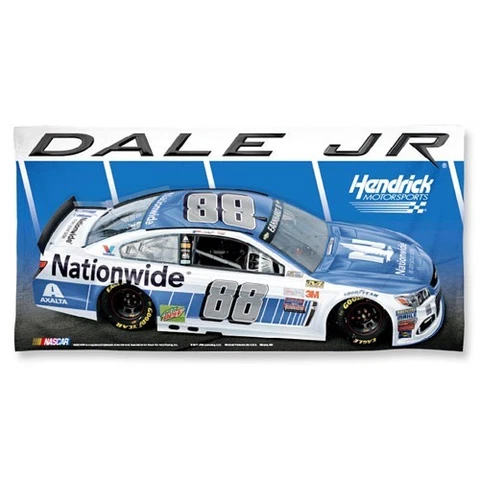 Dale Earnhardt Jr 2017 Spectra #88 Nationwide Insurance 30x60 Beach Towel FREE Cover