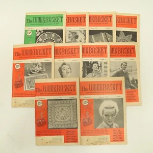 Lot of 10 Vintage The Workbasket Magazine 1955 Needlecrafts - Picture 1 of 6
