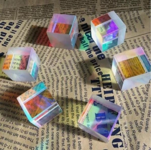 100PC 2.2x2.2x2.15cm/2.3cm Defective Dichroic X-Cube Prism RGB Combiner Splitter - Picture 1 of 4