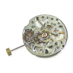 Skeleton silver mechanical manual wind movement NEW steampunk project modding - Picture 1 of 2