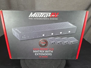 Metra AV 4x4 HDMI 2.0 Matrix w/ 4 Extenders (NEW!) CS-44MEE - FAST SHIP!๐จโ
 - Picture 1 of 14