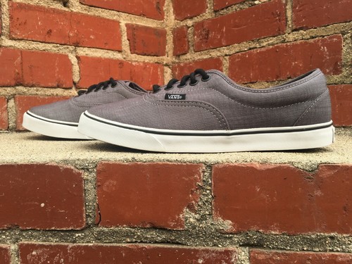 Scarpe da sneaker casual da skateboard Vans Lo Pro Era grigie tela da uomo taglia 8 donna 9 5