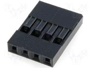50 unidades Pinheader conector de boj cuadrícula 2,54 mm una fila 4 pines - Imagen 1 de 1