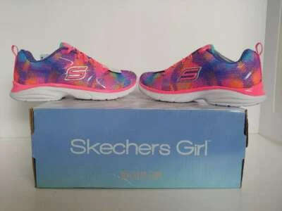 Nuevo Skechers Spirit Sprintz-Color Wave para Niña Neón/Rosa/Multi Talla 10.5 #GR Foto 1 de 4