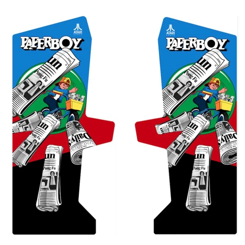 Paperboy Arcade Side Art 2 Piece Set Laminated High Quality - Image 1 of 1