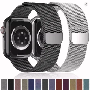 For Apple Watch Strap Loop Band Metal Mesh For Series 10/9/8/7/6/5/4/3/2 Ultra - Picture 1 of 13