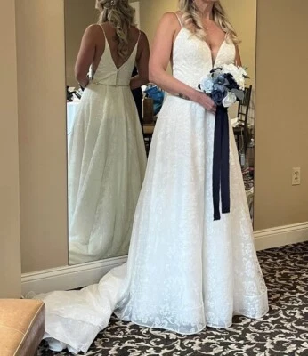 Christina Wu Designer Wedding Gown; Worn Once. Guaranteed*Best Day. (*up To You) - Image 1 of 4