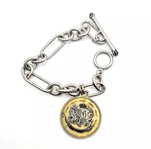 Juicy Couture Champagne Charm Locket Bracelet In Preowned - Picture 1 of 6
