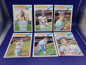 1977 Topps Baseball Texas Rangers ~6~ Karten sehr guter Zustand - Bild 1 von 7