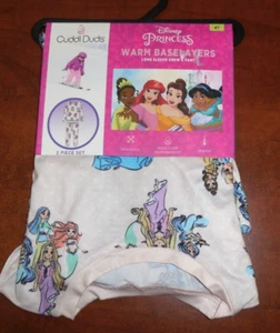 Disney Princess Cuddl Duds 2 Piece Baselayer Set Girls 4T Blush Pants Shirt New - Picture 1 of 2