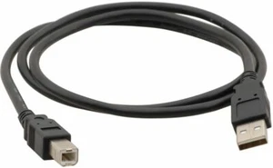 USB 2m Type A - B Cables BLACK USB2 2.0 For Printer HP Canon Epson Xerox Printer - Picture 1 of 1