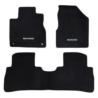 Juego de alfombrillas delanteras y traseras negras Nissan Murano 2009-2013 OEM NUEVAS Foto 1 de 4