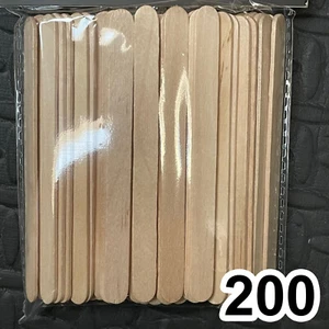 200 WOODEN PLANT MARKER STICKS Seed Labels Seedling Tags CRAFT Lolly Sticks Wood - Picture 1 of 6