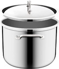 Designs-Tri-Ply 18/10 Entire Stainless Steel Stockpot With Lid, Commercial Grade