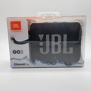 JBL Go 3 Portable Waterproof Speaker - Black - Brand New Sealed  - Picture 1 of 4