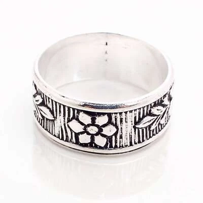 Argento 925 Placcato Fatto A Mano Gioielli Per Lei Anello Taglia 6 R-14230 - Immagine 1 di 3