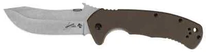 Kershaw Knives CQC-11K D2 Emerson Frame Lock Brown G-10 D2 Carbon Steel 6031D2 - Picture 1 of 3