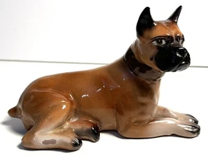 Vintage 50er Jahre Keramik Hund Boxer Figur Made In Japan - Bild 1 von 10