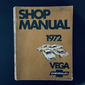 Chevy Vega 1972 vintage original manual de taller vintage 72 Chevrolet - Imagen 1 de 7