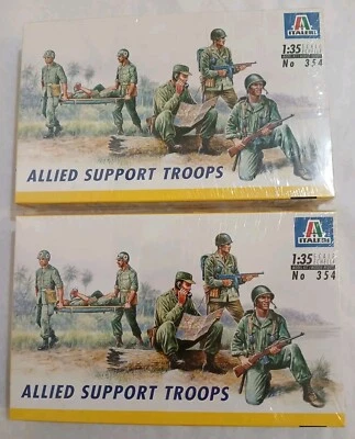 (2) Tropas de Apoyo Aliadas Italeri 1:35 Nº 354- Precintadas Foto 1 de 2