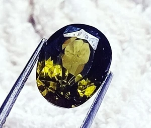 Natural Peridot 8.40 Ct Oval Shape Loose Gemstone Certified - Picture 1 of 4