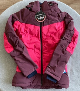 Columbia Wild Card Down Jacket Women XS Pink Ski Winter Coat Waterproof - Picture 1 of 7