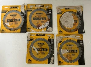 5-Pack DeWalt DW9066 5 1/2” Carbide 24T Saw Blade Construction Grade (Read) - Picture 1 of 4