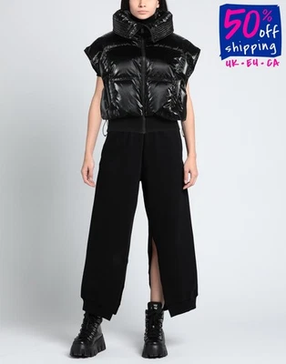 RRP €673 PERFECT MOMENT Coated Down Puffer Gilet Size M Zipped Black High Neck - Image 1 of 4