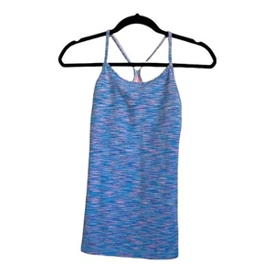 Ivivva Blue Tumblin Y Tank Girls 12 Activewear Stretch Breathable Dance - Picture 1 of 3