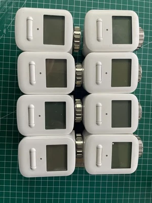 8 x Telekom SmartHome Smart Home Heizkörperthermostat Magenta LCD Display weiß - Bild 1 von 3