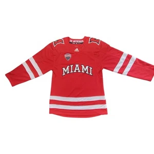 Herren Adidas NCHC NCAA Miami University Redhawks Hockey Blanko Trikot Größe 46 - Bild 1 von 20