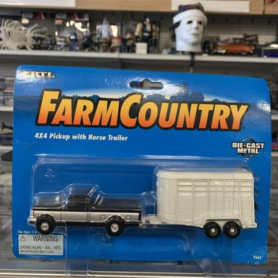 1/64 ERTL FORD  4x4 Pickup With Horse Trailer/ FARM TOY - Image 1 of 4