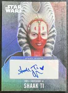 2016 Topps Star Wars Evolution Orli Shoshan as SHAAK TI Auto - Picture 1 of 2