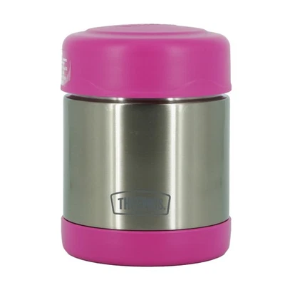 Termo 10 oz. Tarro de comida de acero inoxidable aislado al vacío - rosa/acero inoxidable Foto 1 de 2