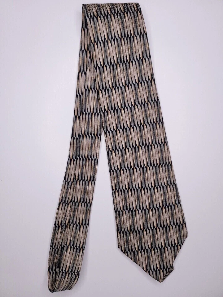 Corbata formal para hombre Carlos Devenezia 50"Lx3,75"W marrón/verde Foto 1 de 4