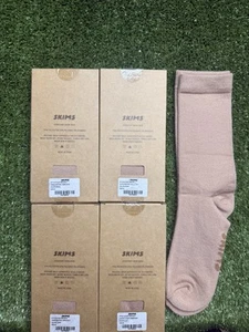 SKIMS Everyday halbhohe Socken Gr. Medium Sienna 4 Paar Pack superweiche Socken - Bild 1 von 3