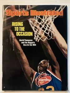 David Thompson 15 novembre 1976 Sports Illustrated senza etichetta Denver Nuggets - Foto 1 di 1