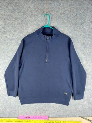 Smith's Workwear of BROOKLYN Blue Quarter Zip Shirt Sweater Mens 2XL 24x28.5 - Image 1 of 4