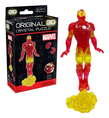 Rompecabezas de cristal 3D original Marvel Iron Man, 37 piezas Foto 1 de 4