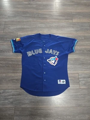 1994 ¡RARO! AUTÉNTICO VINTAGE TORONTO BLUE JAYS MOLITOR RUSSELL 48 XL   Foto 1 de 4